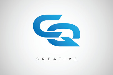 Fototapeta premium CQ Creative Monogram Letter mark Logo – Modern Branding Design & Business Identity
