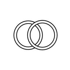 wedding, rings, icon, vector, band, symbol, love, marriage, union, couple, engagement, jewelry, outline, graphic, clipart, silhouette, romantic, design, commitment, relationship, eternity, loop, circl