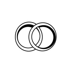 wedding, rings, icon, vector, band, symbol, love, marriage, union, couple, engagement, jewelry, outline, graphic, clipart, silhouette, romantic, design, commitment, relationship, eternity, loop, circl