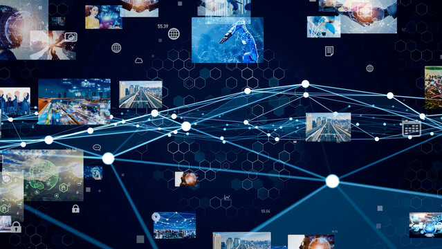 network, video, image, screen, science, business, robot, industry, ai, artificial intelligence, generation, computer, data, analysis, dx, digital, transformation, technology, system, blockchain, block - Powered by Adobe