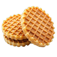 waffles isolated on white
