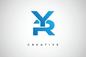 Obraz premium YR Creative Monogram Letter mark Logo – Modern Branding Design & Business Identity