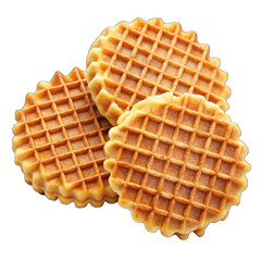 waffles isolated on white
