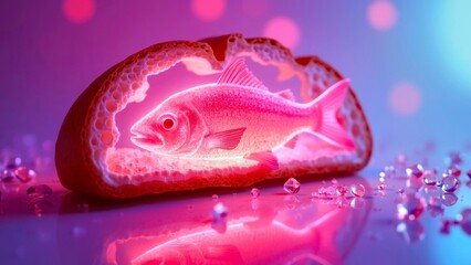 Luminous Fish Bread Gourmet Art Scene