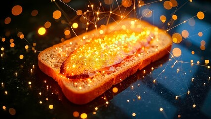 Luminous Bread Food Art Scene
