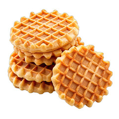 waffles isolated on white
