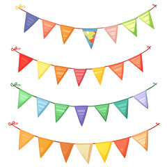 Colorful Triangle Bunting for Party Celebration