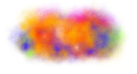 Bright Neon Dust Burst with Artistic Glow Effect
