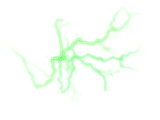 PNG realistic lightning bolt with bright flare and electric spark on dark sky featuring thunderstorm energy flash blue glow powerful nature strike and transparent background for abstract design