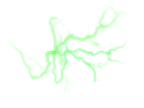 PNG realistic lightning bolt with bright flare and electric spark on dark sky featuring thunderstorm energy flash blue glow powerful nature strike and transparent background for abstract design