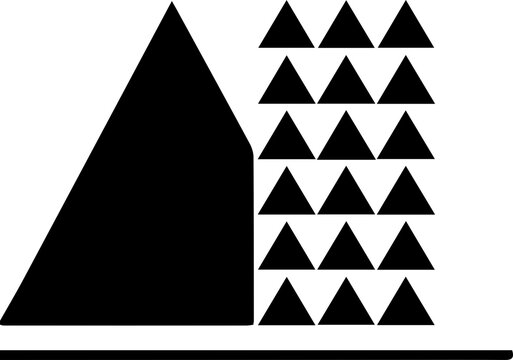 Business Growth Chart Icon &ndash; Vector Illustration