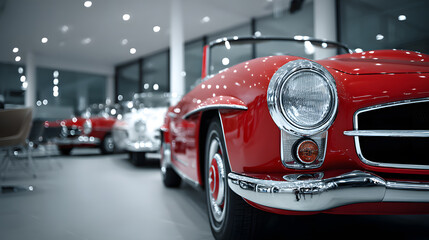 Classic Car Showroom Timeless Elegance and Automotive History