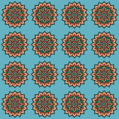 seamless pattern in the traditional style of the hungarian embroidery.
