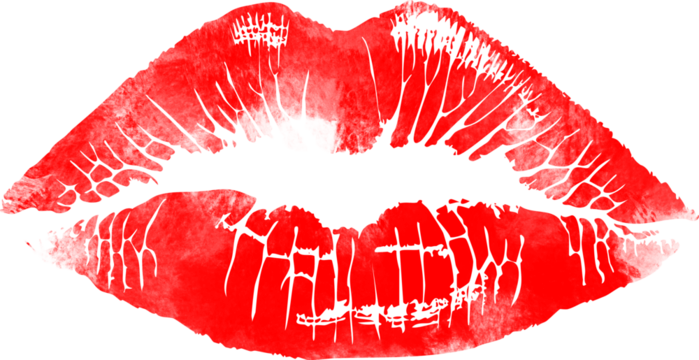 red lips print