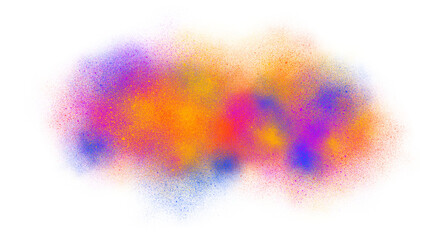 Abstract Colorful Smoke and Dust Explosion Effect