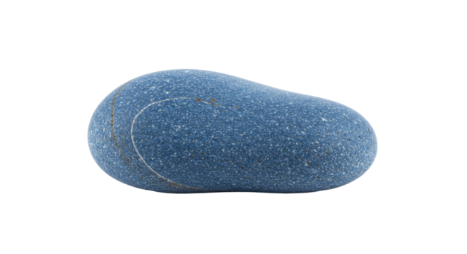 Blue stone object with engraved patterns.