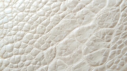 Pearl white crocodile skin texture