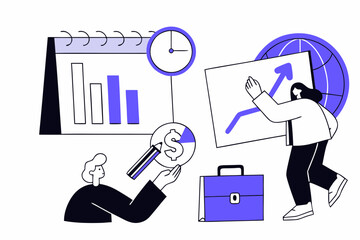 business man and woman