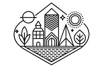 vector illustration of a church