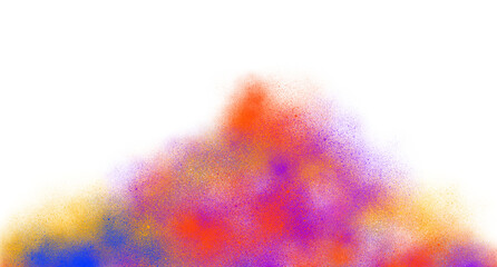 Vibrant Color Powder Explosion with Festival Spirit