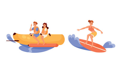 Enjoy an Exciting Adventure with Fun Water Sports Banana Boat and Surfing Experiences for All