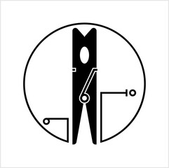 Clothes Peg Icon M_2509001