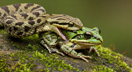 Fototapeta premium Nature's Predation Scene