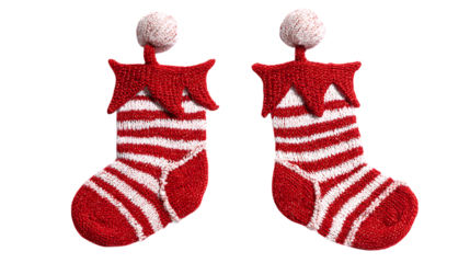 christmas socks isolated on white background