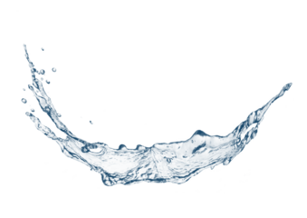 抽象的な青い波と水しぶき