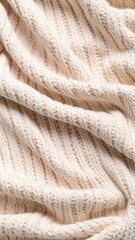Soft, textured cream-colored knit