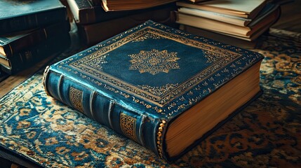 Fototapeta premium Antique leather bound book