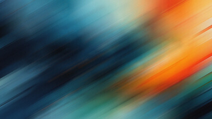 Diagonal Streaks of Dark Blue Teal and Orange Abstract Background motion