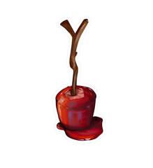 red candle holder Halloween 
