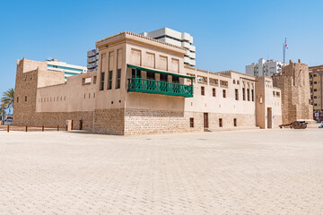 Sharjah Fort in Sharjah, UAE. It is known as Al Hisn.