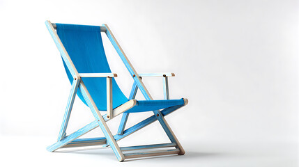 blue chair isolated on white