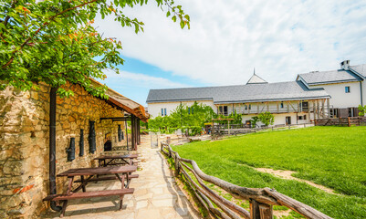 Fortress  Sumeg or Sümeg castle in Hungary near balaton lake in Sumeg