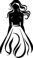 vector illustration of a woman