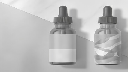 Modern Minimalist Essential Oil Bottles with Dropper Design