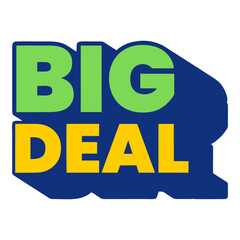 Modern Bold Typography Big Deal Promotional Marketing Event Banner Design