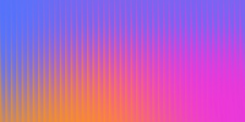 Vibrant gradient background with vertical lines creates a modern aesthetic