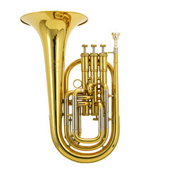 Fototapeta premium Euphonium: Polished Brass Musical Instrument