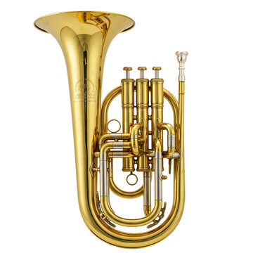 Gold Euphonium Musical Instrument