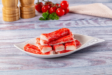 Crab stick surimi fish meat