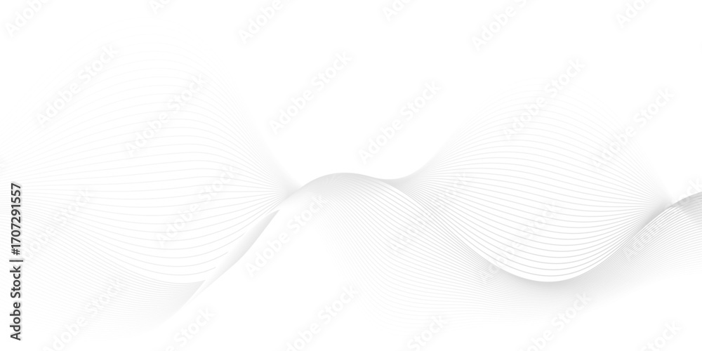 Wall mural vector wave digital white and gray blend futuristic technology flow tech transparent line stripe ene