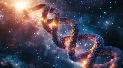 Spiral dna in space