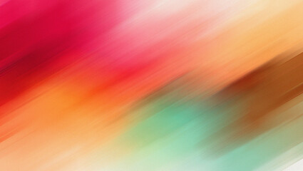 Diagonal Streaks of Pink Red Orange Brown and Green Abstract Background motion blur