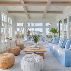 Coastal home design is a style that brings a fresh, relaxed beach vibe indoors.
