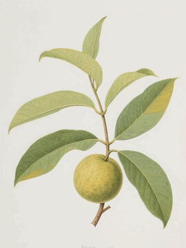 Bacang Plant Illustrator Artwork Design Template Poster