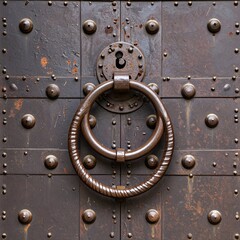 Ornate metal door detail