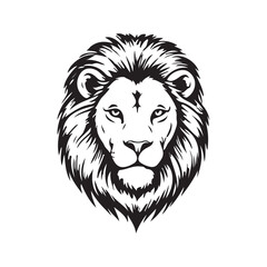 Obraz premium lion roar head vector